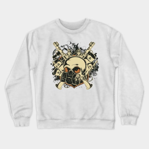 skull Crewneck Sweatshirt by Silemhaf